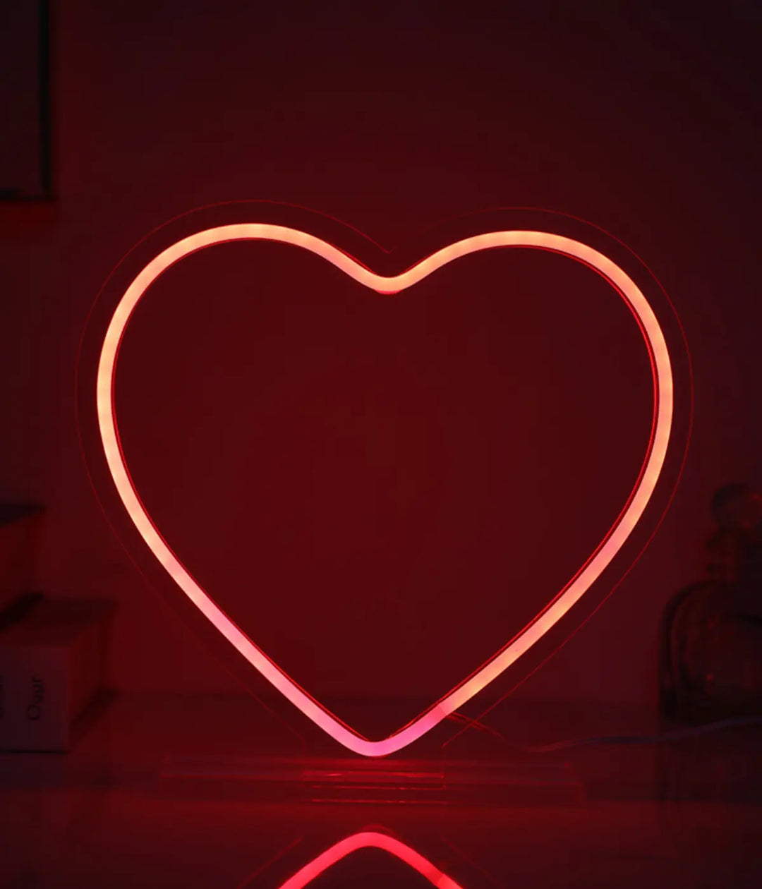 Insegna Led Cuore Rosso